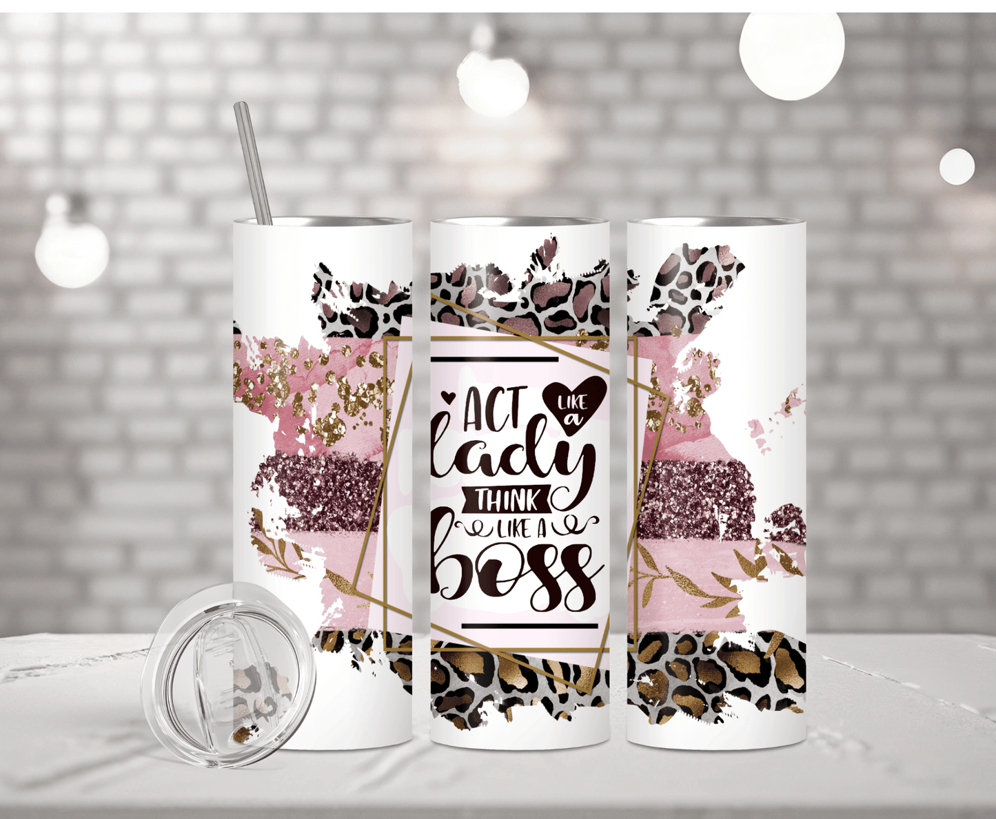 Act Like A Lady | Sublimation Tumbler Transfer