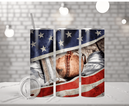 American Baseball | Sublimation Tumbler Transfer