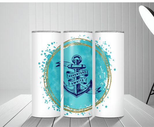 Adventure Awaits | Sublimation Tumbler Transfer