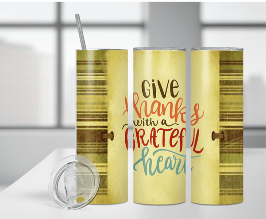 Give Thanks | Sublimation Tumbler Transfer