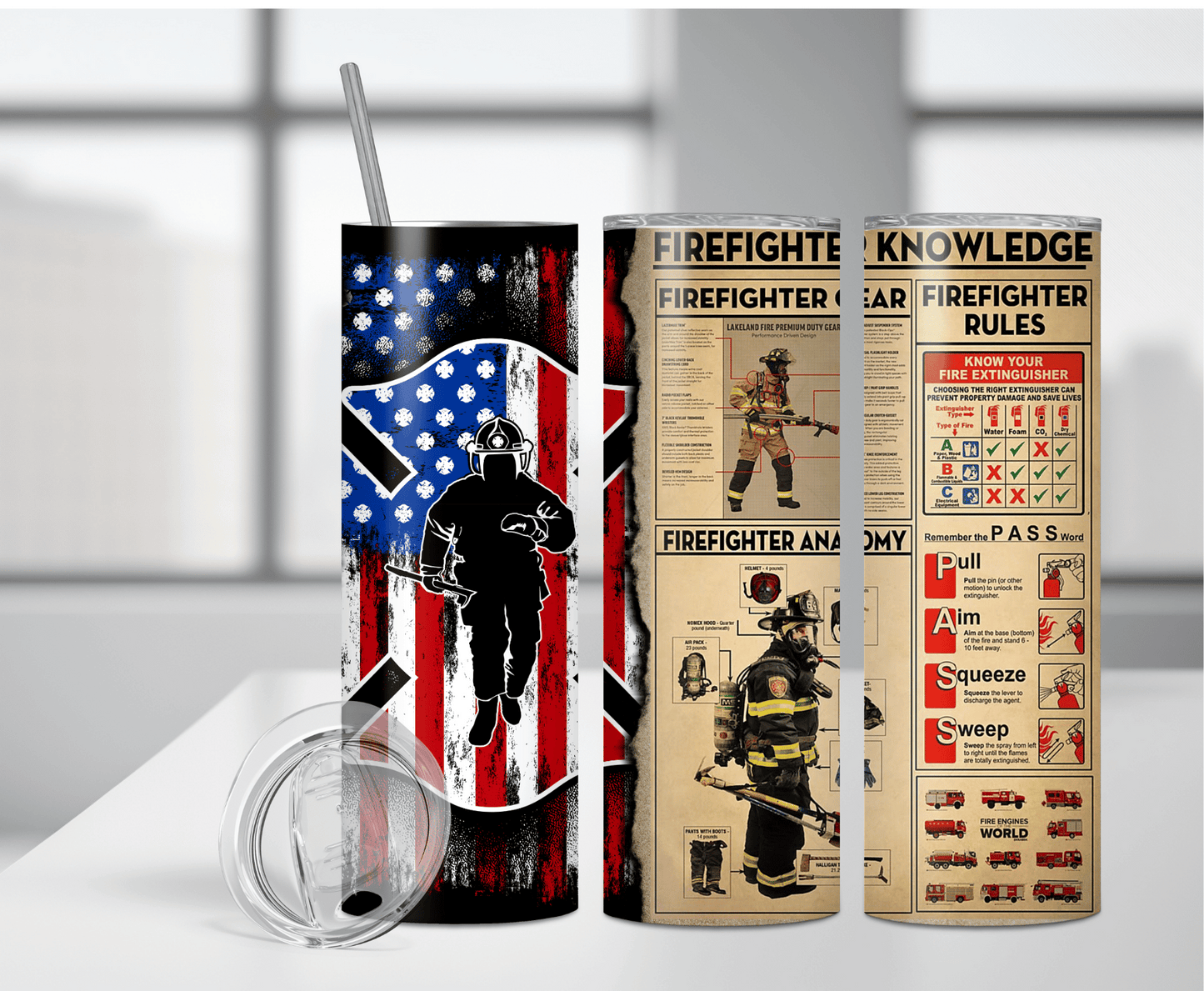 Fire Fighter Knowledge | Sublimation Tumbler Transfer