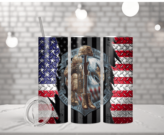 Freedom Isn't Free | Sublimation Tumbler Transfer