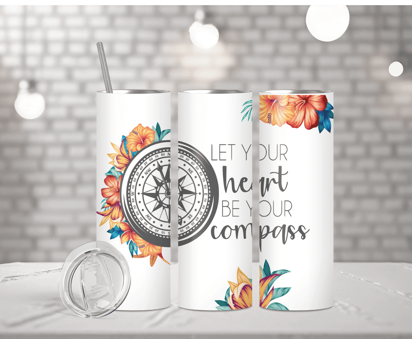Compass of Life | Sublimation Tumbler Transfer