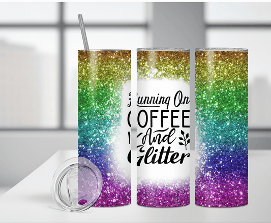 Coffee and Glitter | Sublimation Tumbler Transfer