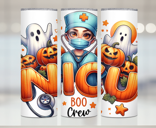 NICU Boo Crew | Premium Sublimation Tumbler Transfers – Vibrant, Long-Lasting Designs