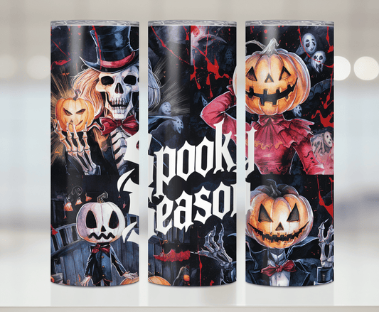 Spooky Season Jack-O-Lanterns | Premium Sublimation Tumbler Transfers – Vibrant, Long-Lasting Designs