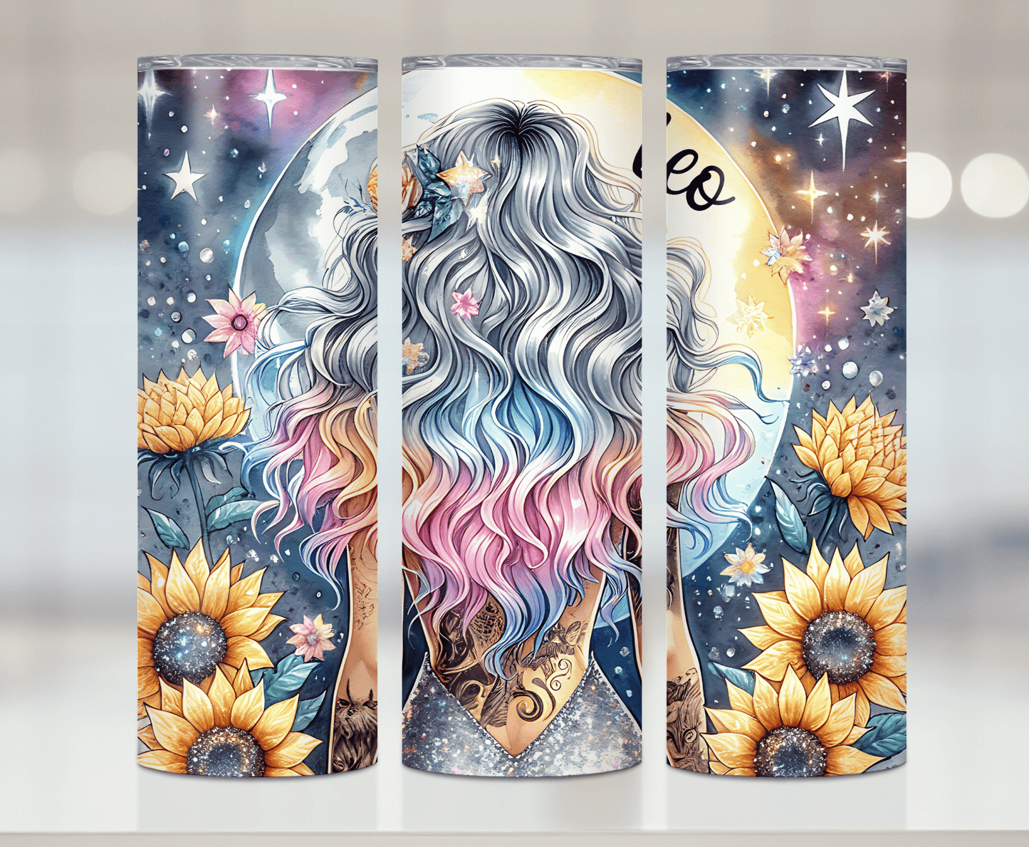 Leo Zodiac | Premium Sublimation Tumbler Transfers – Vibrant, Long-Lasting Designs