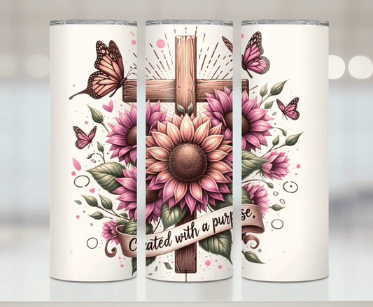 Created With A Purpose | Premium Sublimation Tumbler Transfers – Vibrant, Long-Lasting Designs