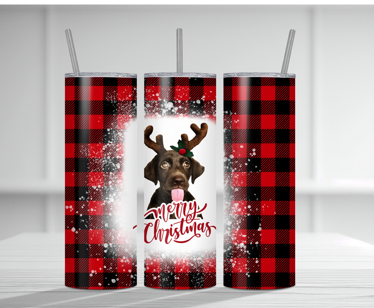 Merry Christmas Puppy | Sublimation Tumbler Transfer
