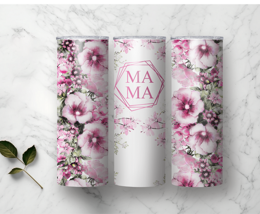 Mama Flowers | Sublimation Tumbler Transfer