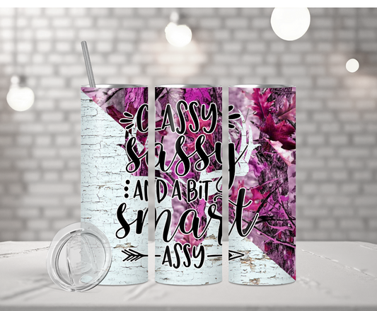 Pink Camo Leaves | Sublimation Tumbler Transfer