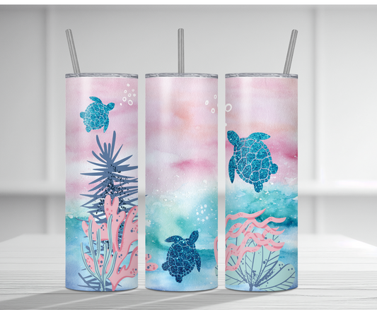 Sea Turtles | Sublimation Tumbler Transfer