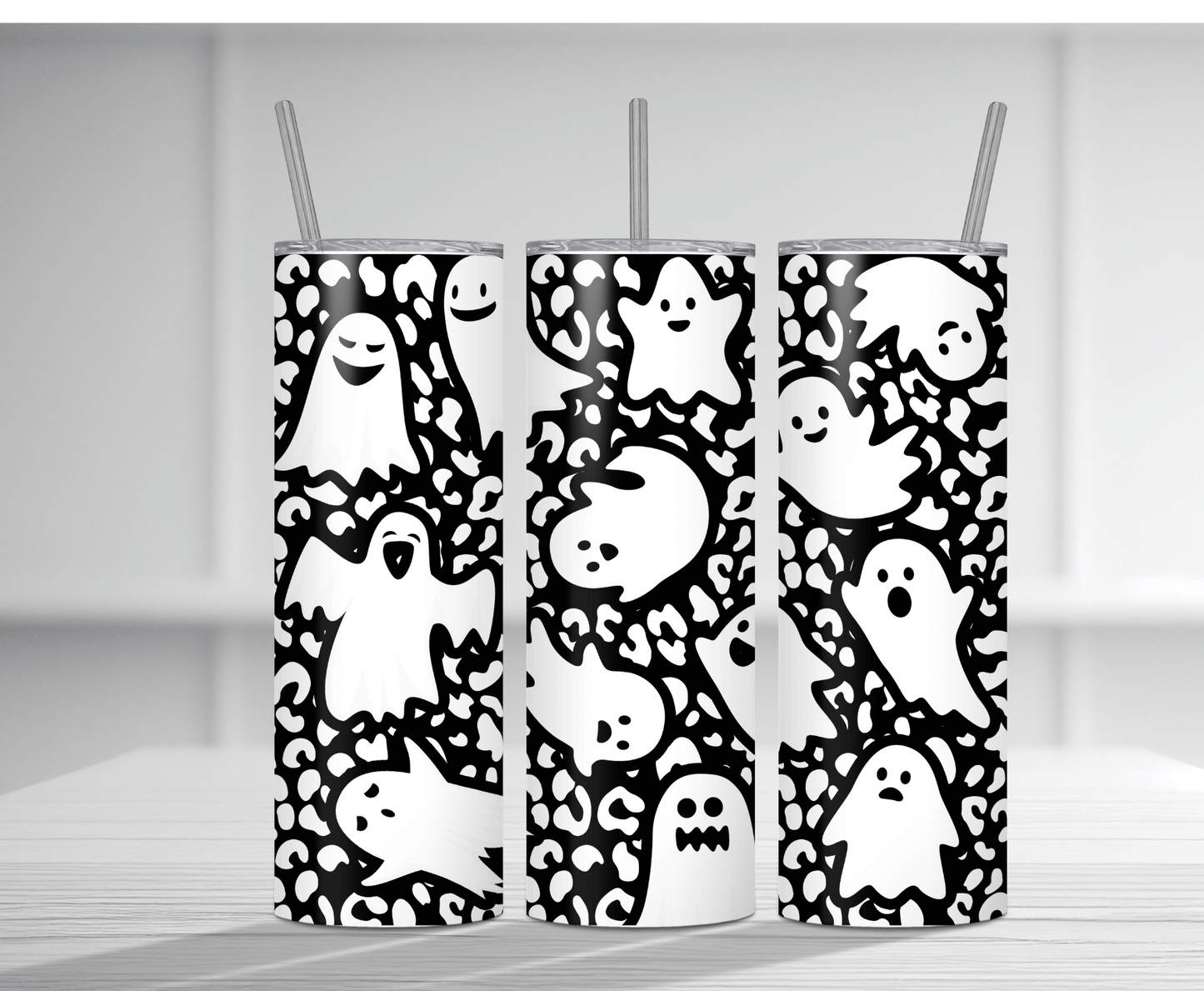 Cute Ghost | Sublimation Tumbler Transfer