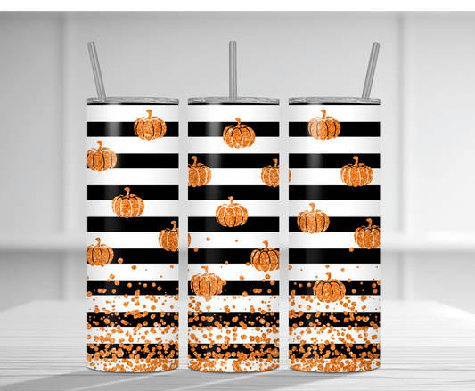 Glitter Pumpkins | Sublimation Tumbler Transfer - Griffin Expressions