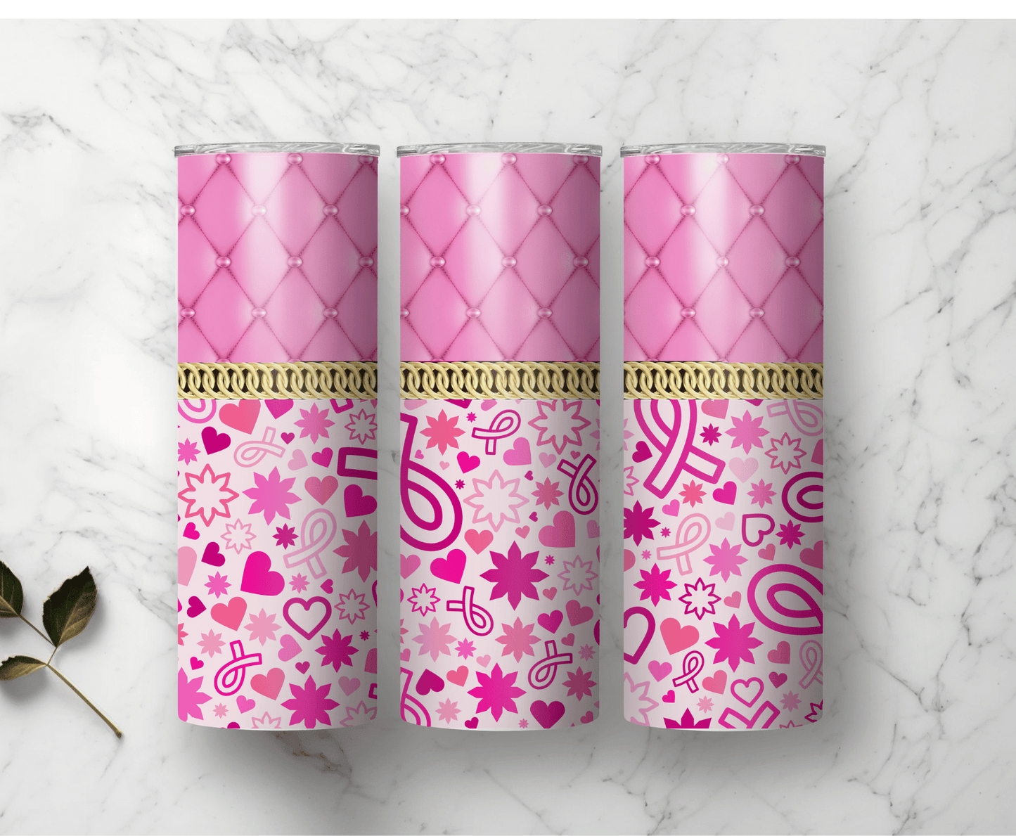 Pink Breast Cancer Awareness | Sublimation Tumbler Transfer