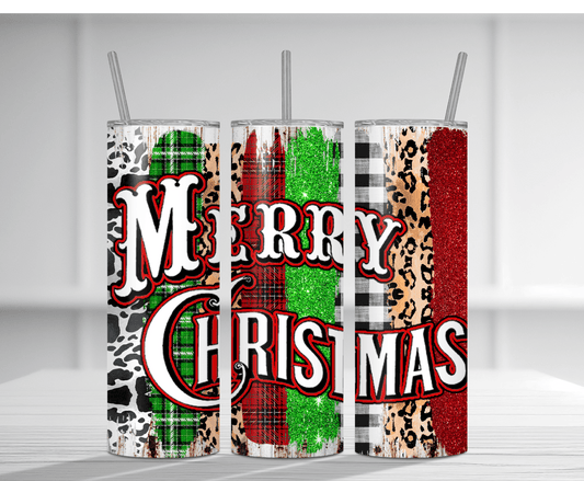 Merry Christmas | Sublimation Tumbler Transfer