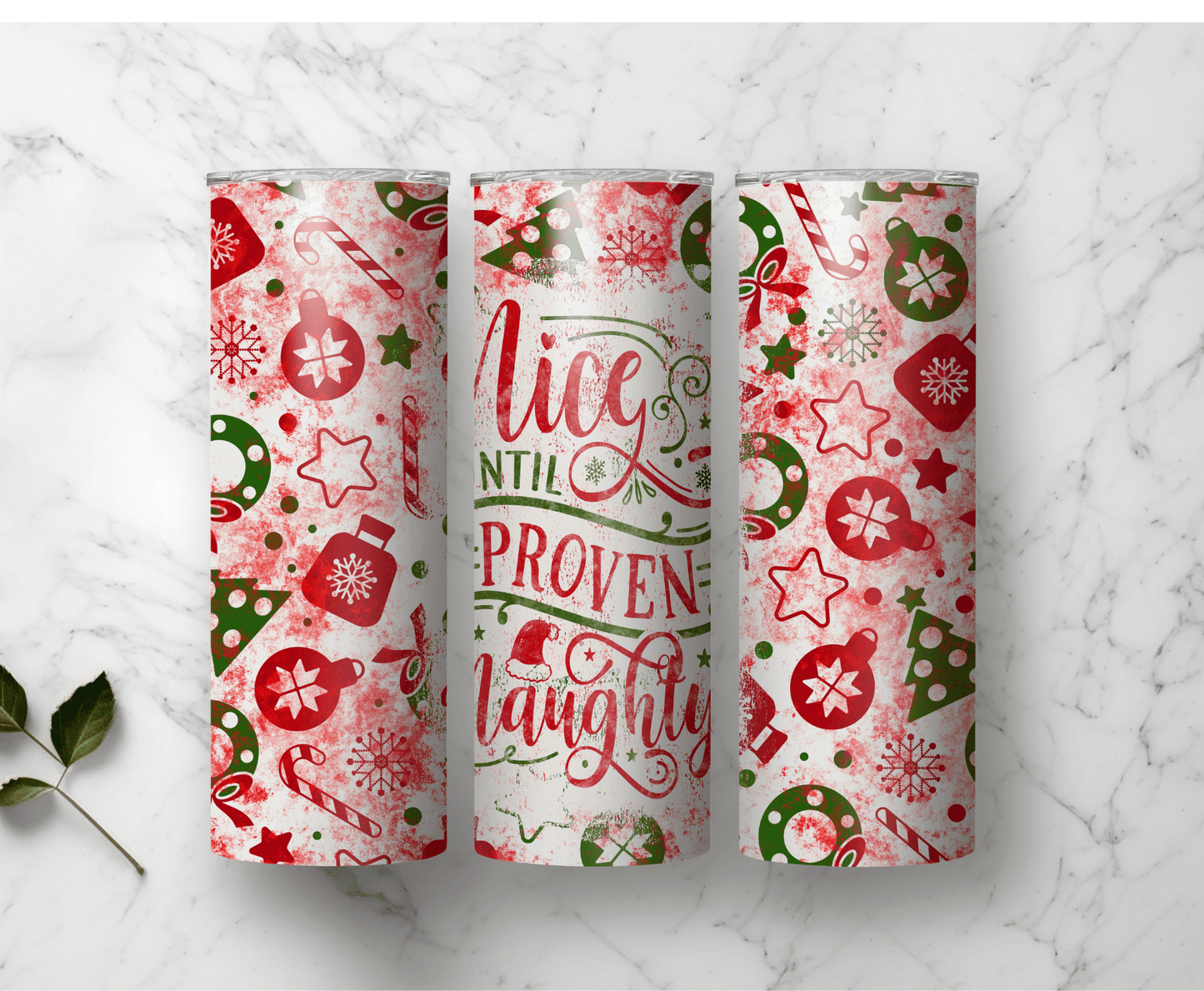 Naughty Or Nice | Sublimation Tumbler Transfer