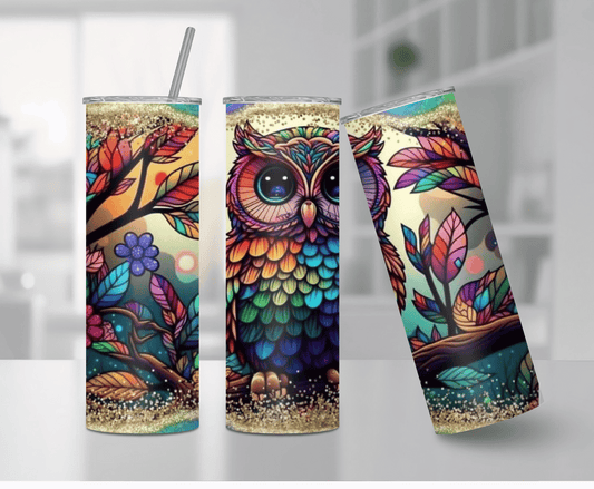 Elegant Owl | Sublimation Tumbler Transfer