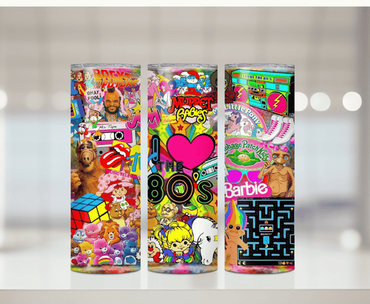 80's | Sublimation Tumbler Transfer