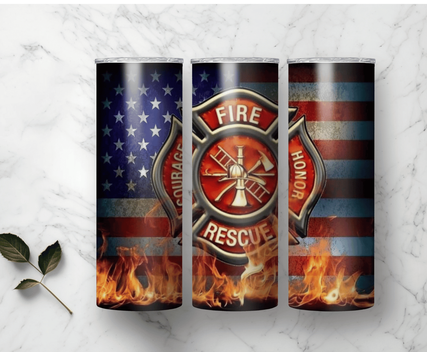 American Fire Fighter | Sublimation Tumbler Transfer
