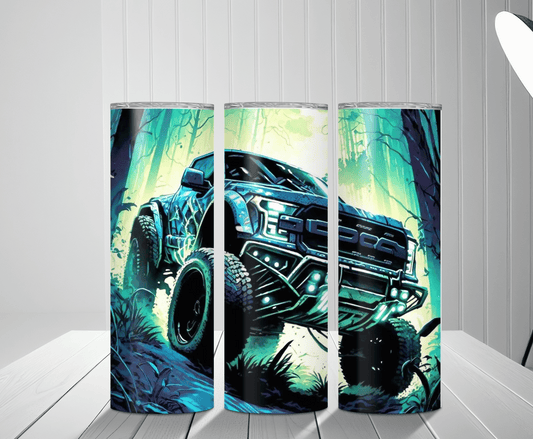 Jacked Truck | Sublimation Tumbler Transfer