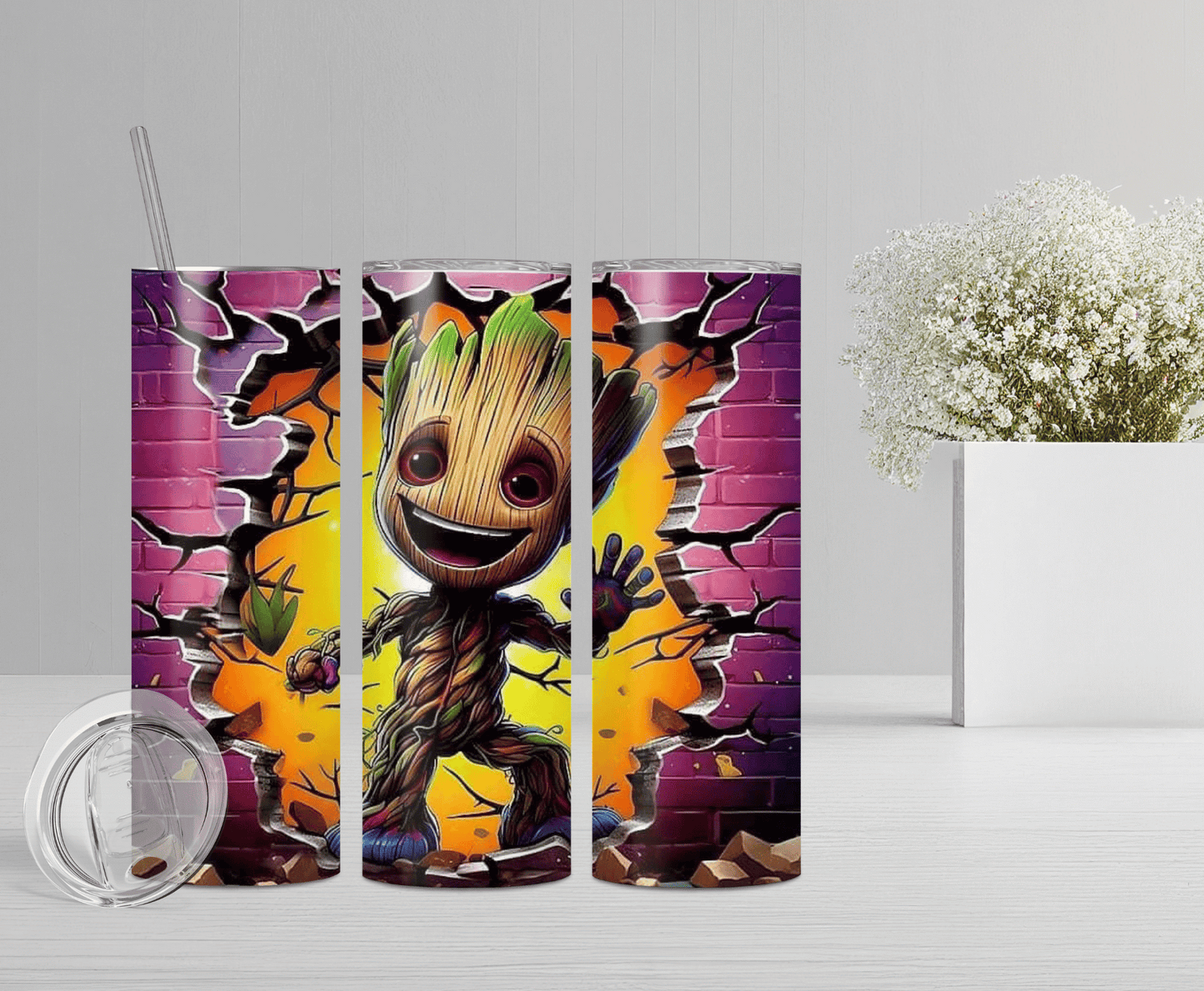 3D Tree Man | Sublimation Tumbler Transfer