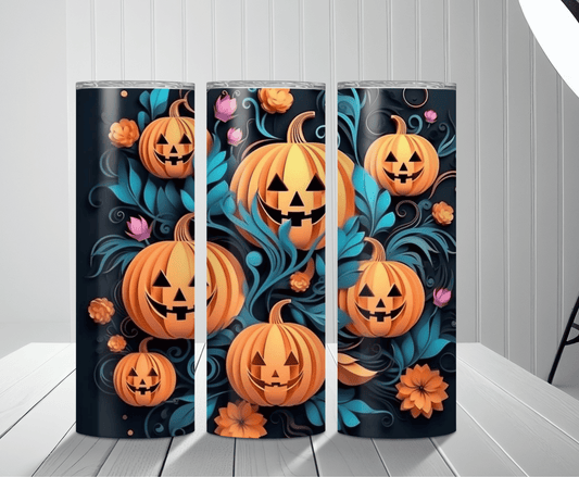 Floral Pumpkins | Sublimation Tumbler Transfer