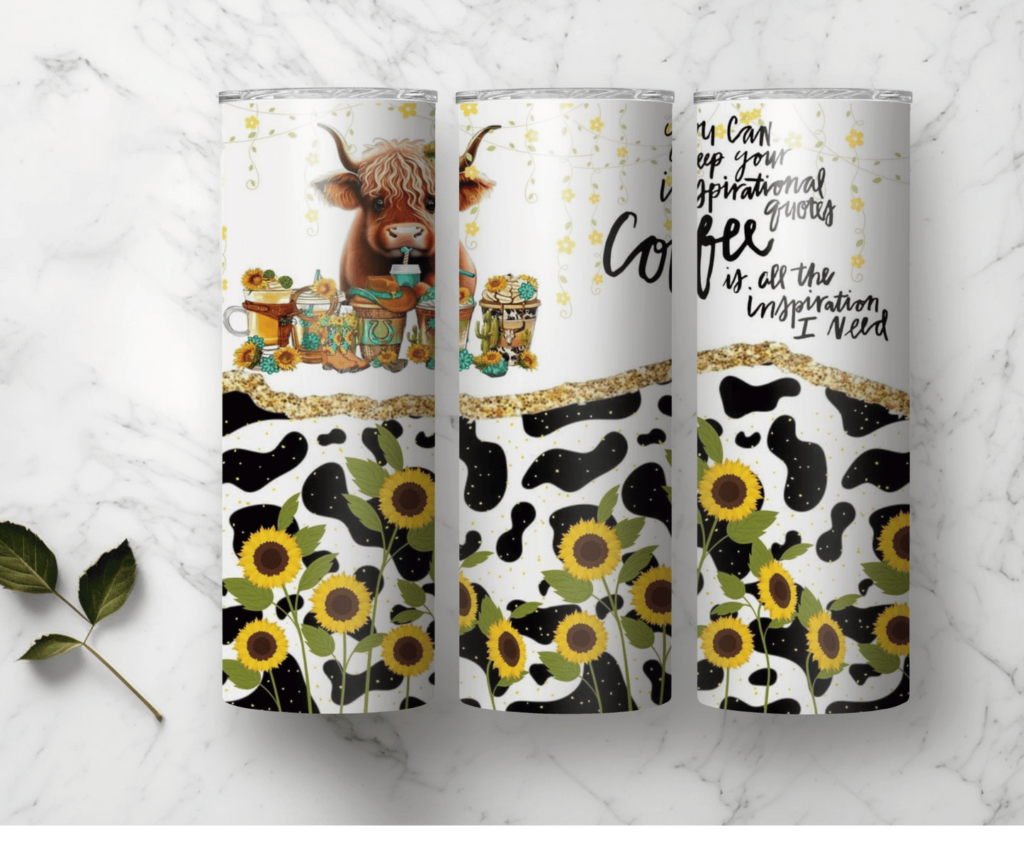 Coffee Inspiration | Sublimation Tumbler Transfer