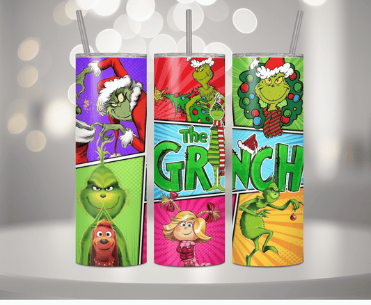 Greeny Meanie | Sublimation Tumbler Transfer