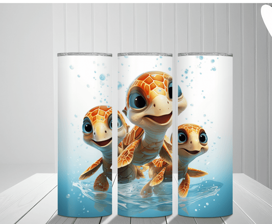 Baby Turtles | Sublimation Tumbler Transfer