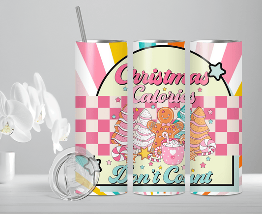 Christmas Calories | Sublimation Tumbler Transfer
