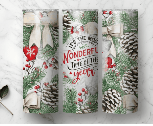 Wonderful Time Of The Year | Sublimation Tumbler Transfer