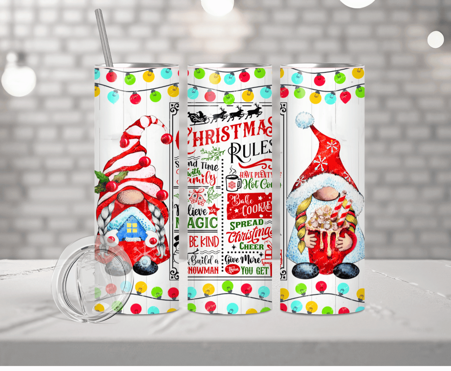 Christmas Rules | Sublimation Tumbler Transfer