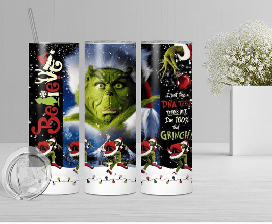 Believe Greeny Meany | Sublimation Tumbler Transfer