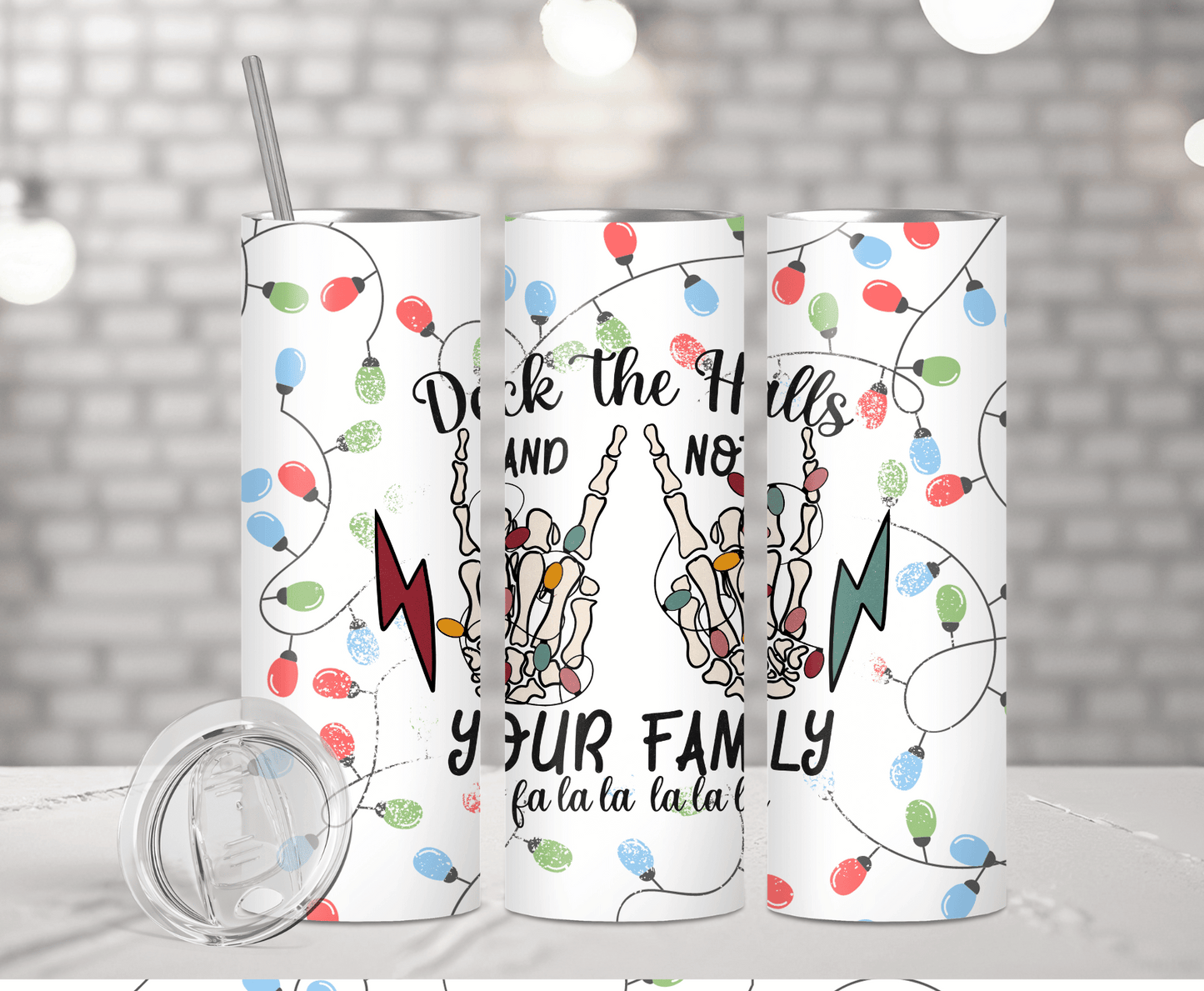 Deck The Halls | Sublimation Tumbler Transfer