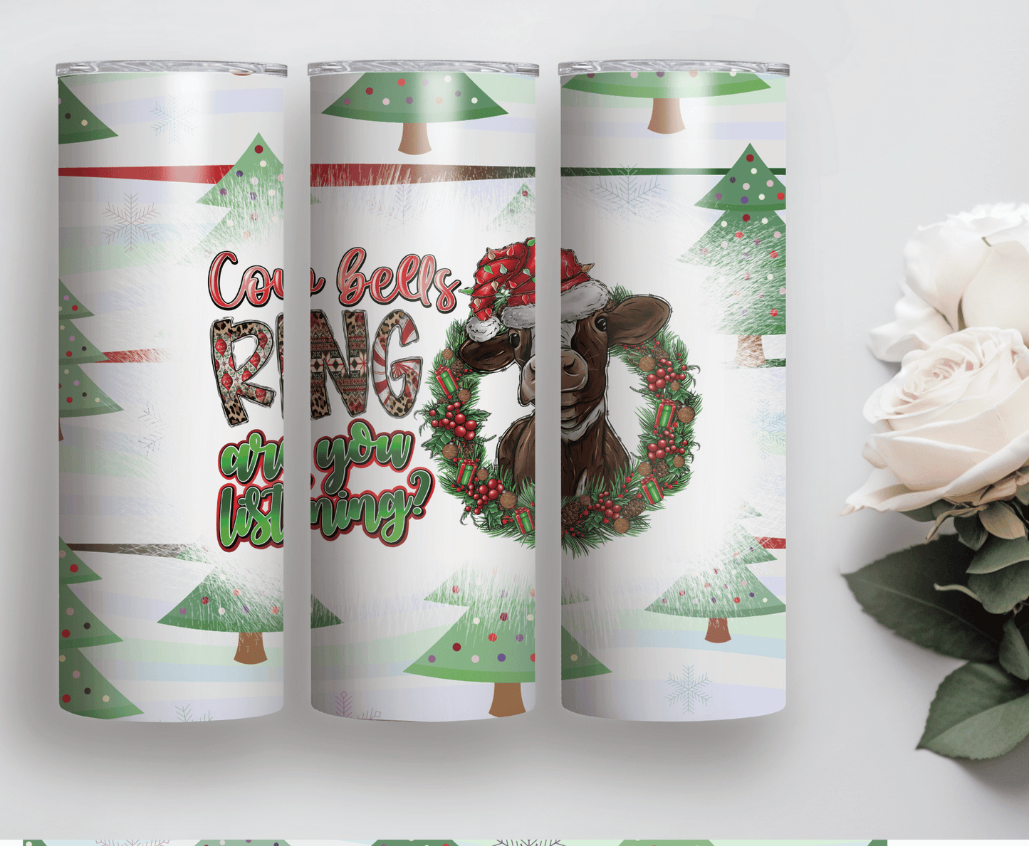 Cow Bells Ring | Sublimation Tumbler Transfer