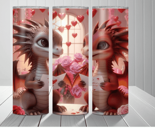 Dragon Love | Sublimation Tumbler Transfer