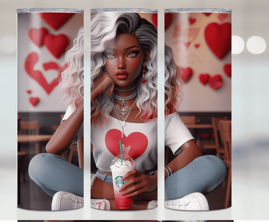 Valentine's Girl | Sublimation Tumbler Transfer