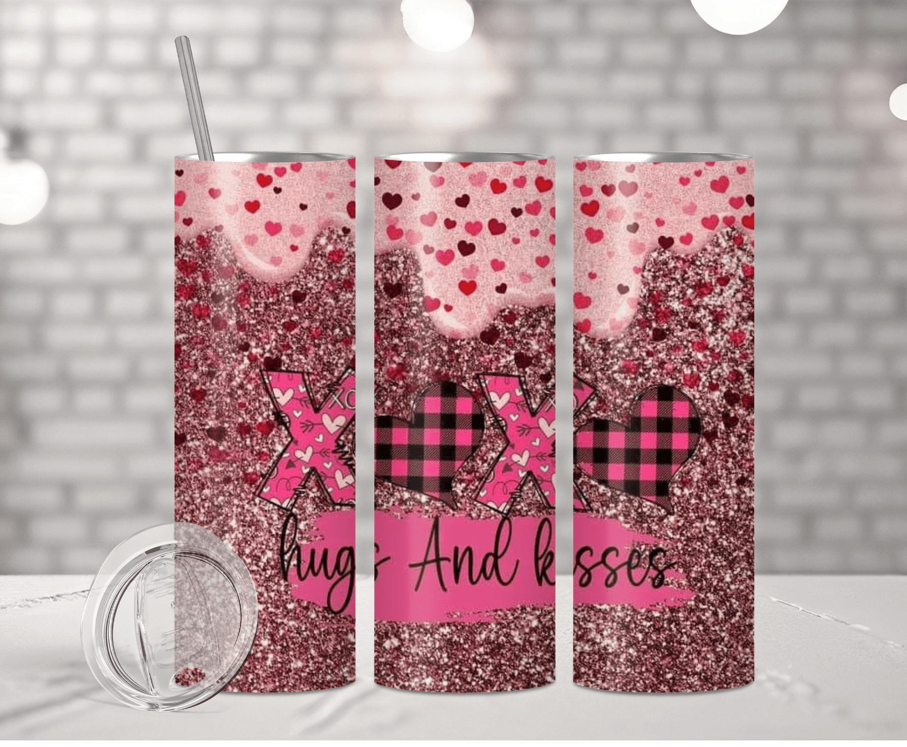 Hugs And Kisses | Sublimation Tumbler Transfer
