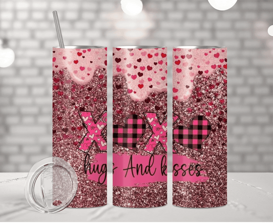 Hugs And Kisses | Sublimation Tumbler Transfer