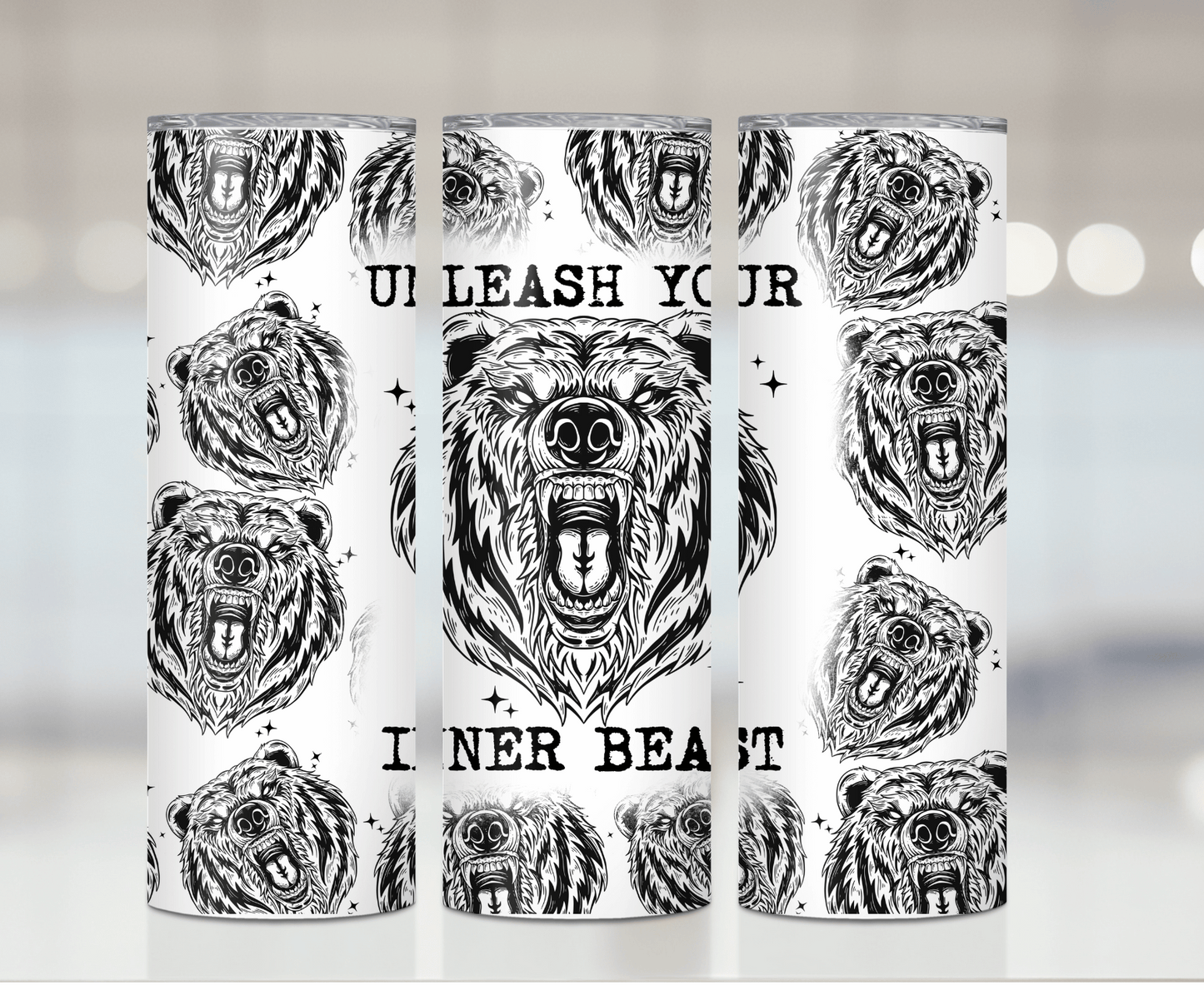 Unleash Your Inner Beast | Sublimation Tumbler Transfer