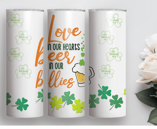 Love Beer Bellies | Sublimation Tumbler Transfer