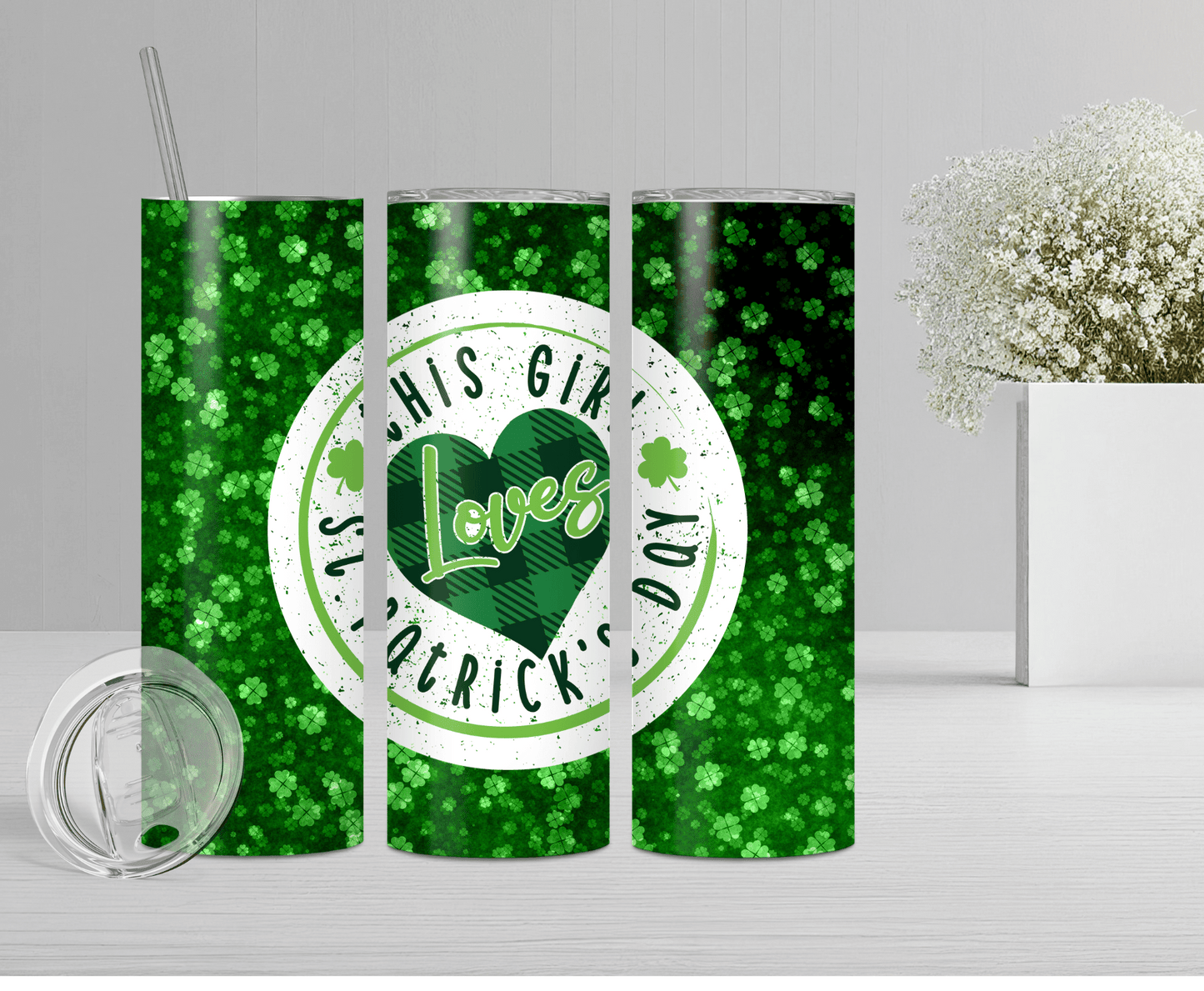 This Girl Love St Patrick's Day | Sublimation Tumbler Transfer
