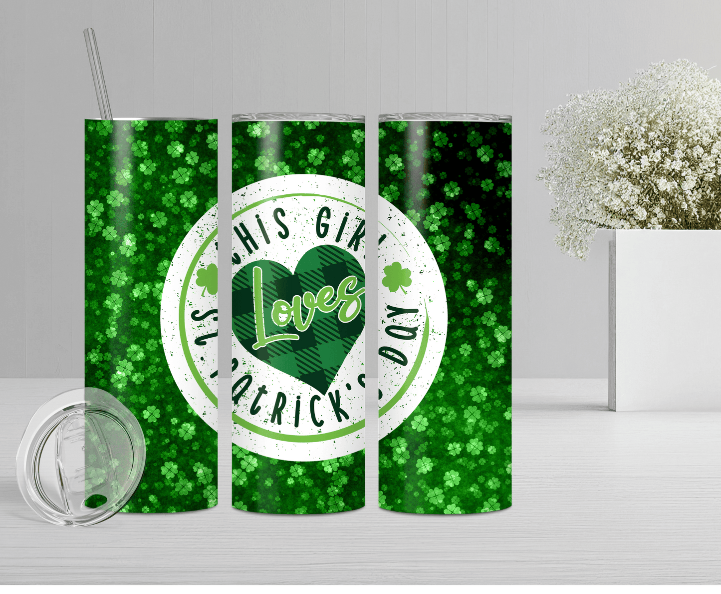 This Girl Love St Patrick's Day | Sublimation Tumbler Transfer