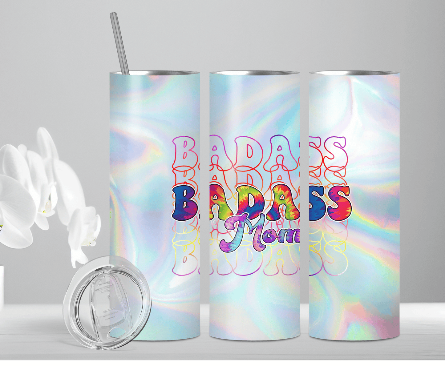 Badass Mom | Sublimation Tumbler Transfer
