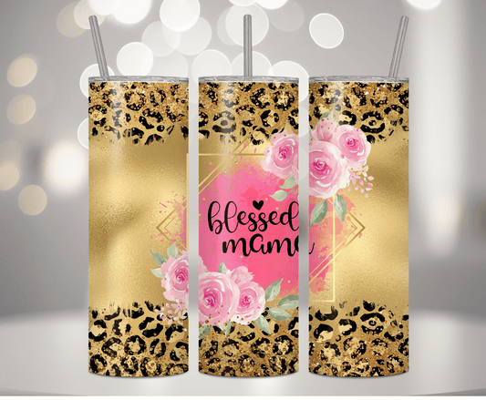 Blessed Mama | Sublimation Tumbler Transfer