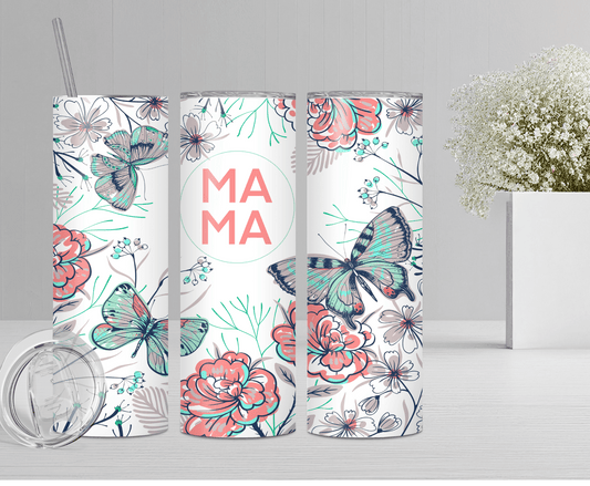 Mama Butterfly | Sublimation Tumbler Transfer