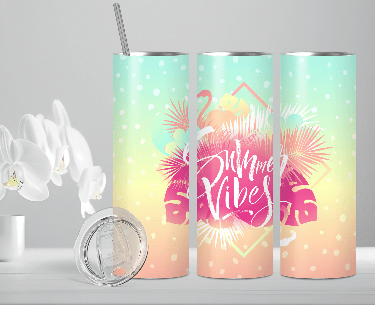 Summer Vibes | Sublimation Tumbler Transfer