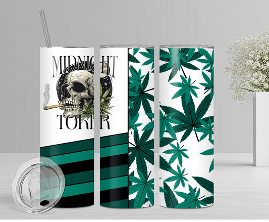 Midnight Toker | Sublimation Tumbler Transfer