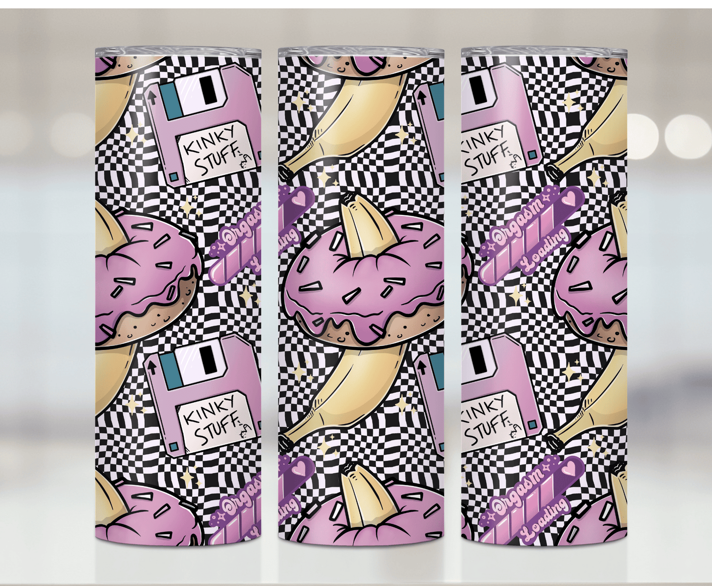 Kinky Donut & Banana  | Sublimation Tumbler Transfer
